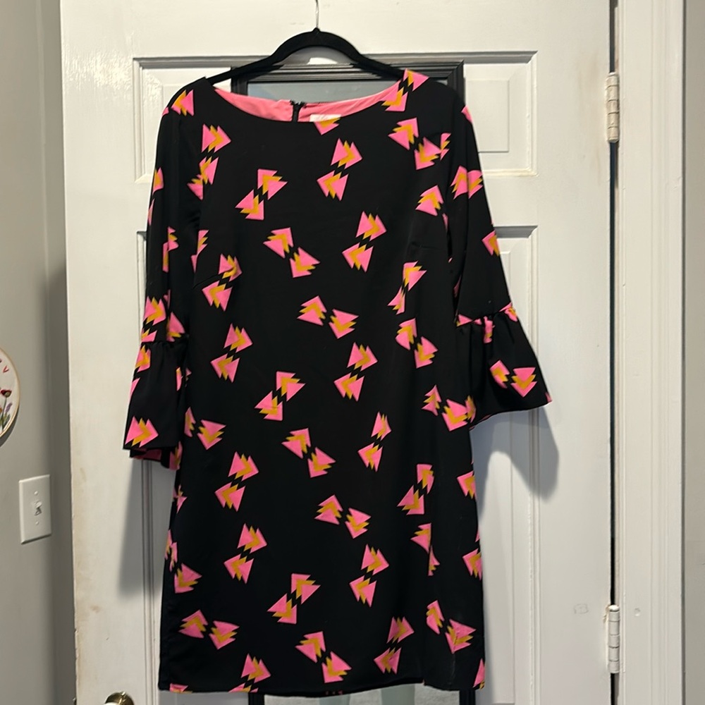 Julie Brown NYC shift dress with bell sleeves size 10